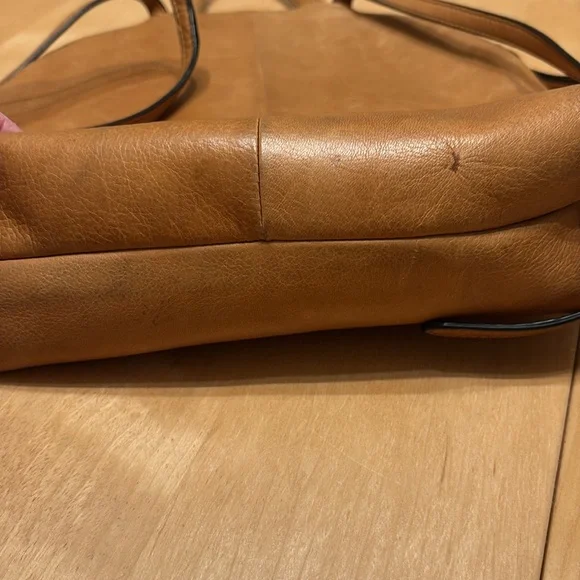 Margot Tan Leather Women's Backpack. - Picture 7 of 12